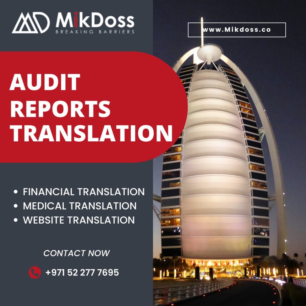 Audit Report Translation Services