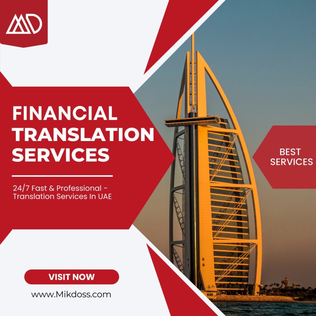 Speak the language of international finance effortlessly with our financial statement translation services in the UAE.